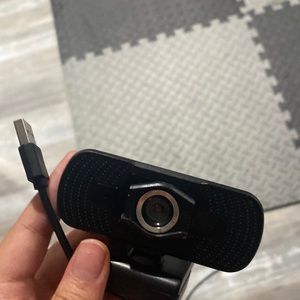 Black webcam